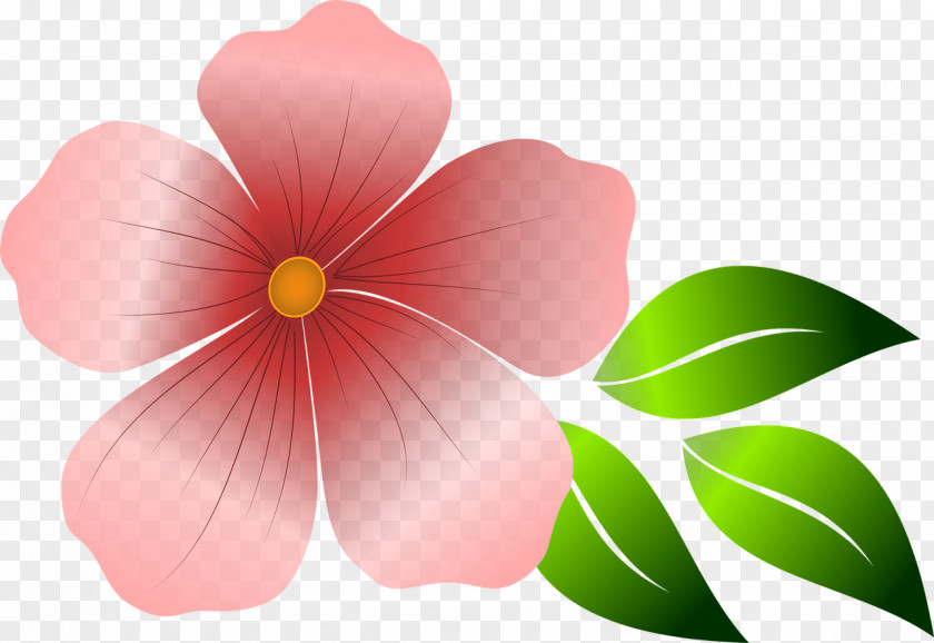 BUNGA Pink Flowers Clip Art PNG