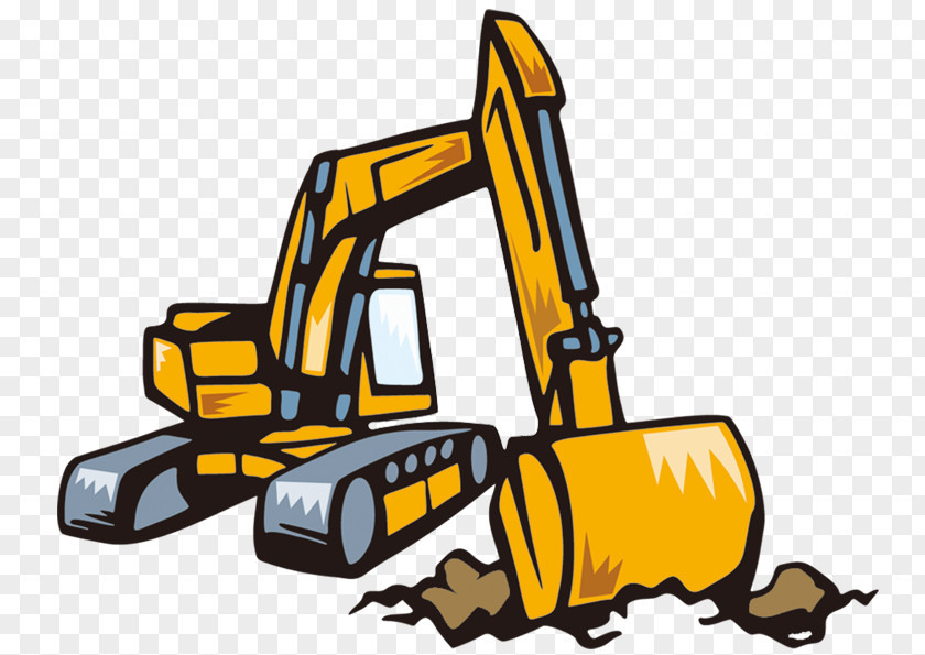 Cartoon Excavator Material Picture Stock Photography PNG