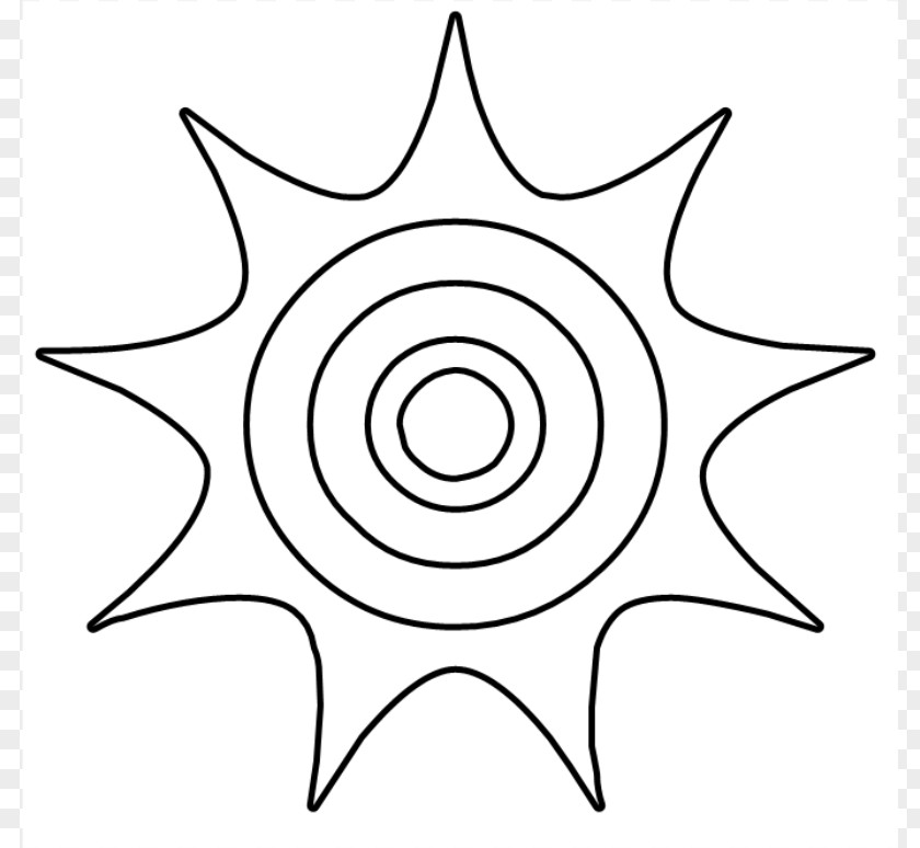 Free Vector Sun Drawing Line Art Clip PNG