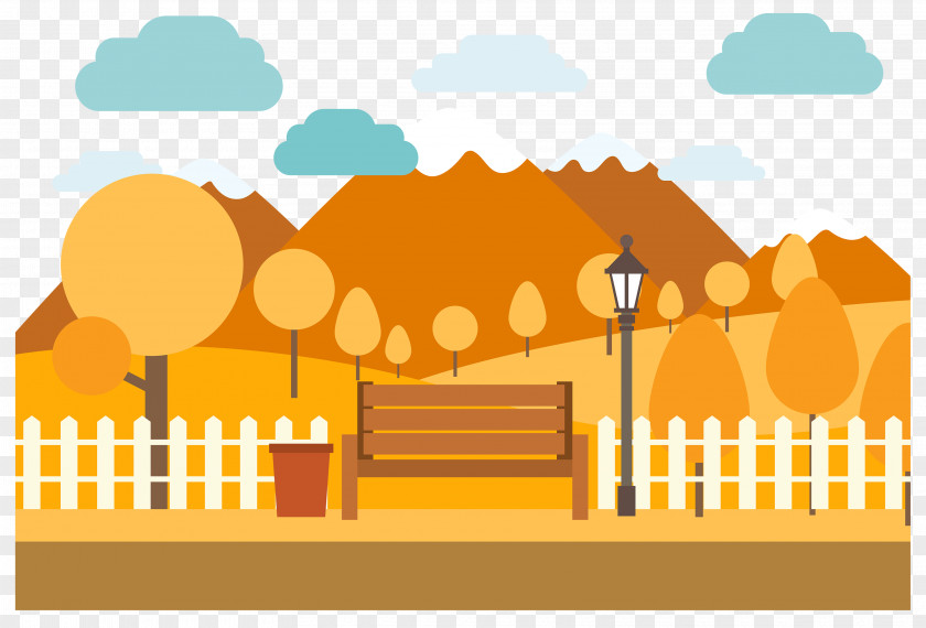 Parc Autumn Illustration Vector Graphics Vigo PNG