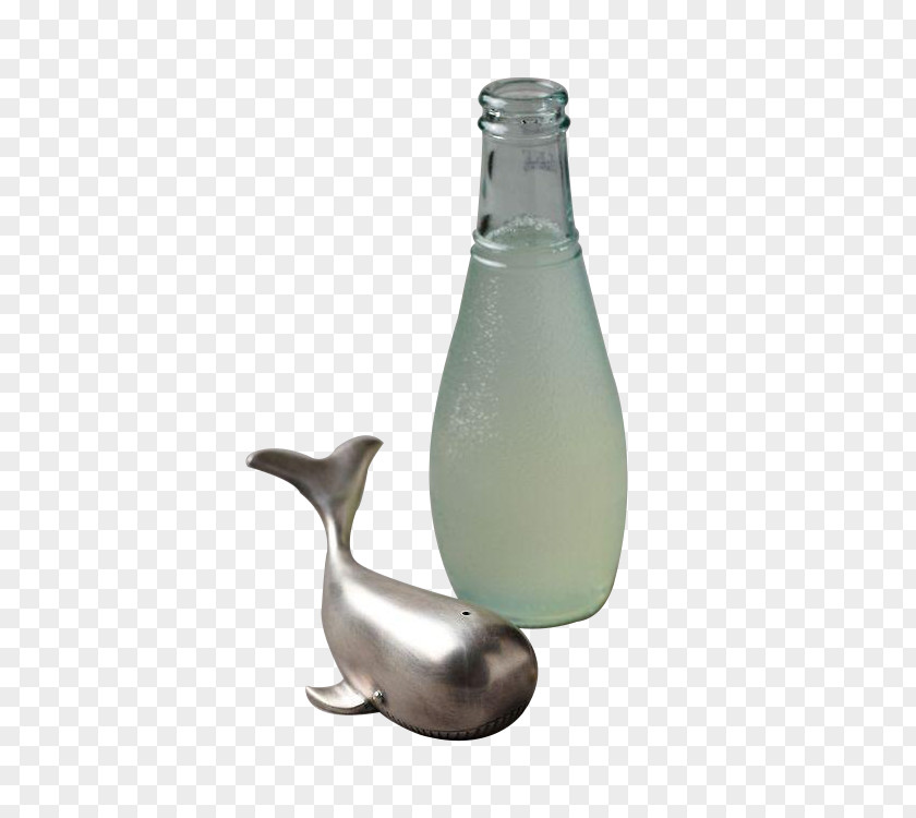 Decorative Bottles And Small Whales Glass Bottle Whale PNG