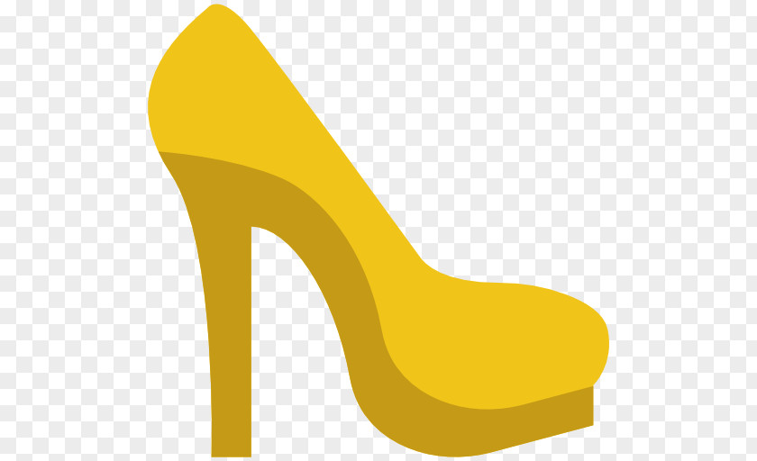 Outdoor Shoe High Heeled Footwear Yellow PNG