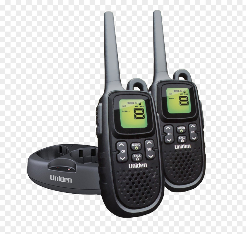 Radio Walkie-talkie PMR446 Uniden Telephone PNG