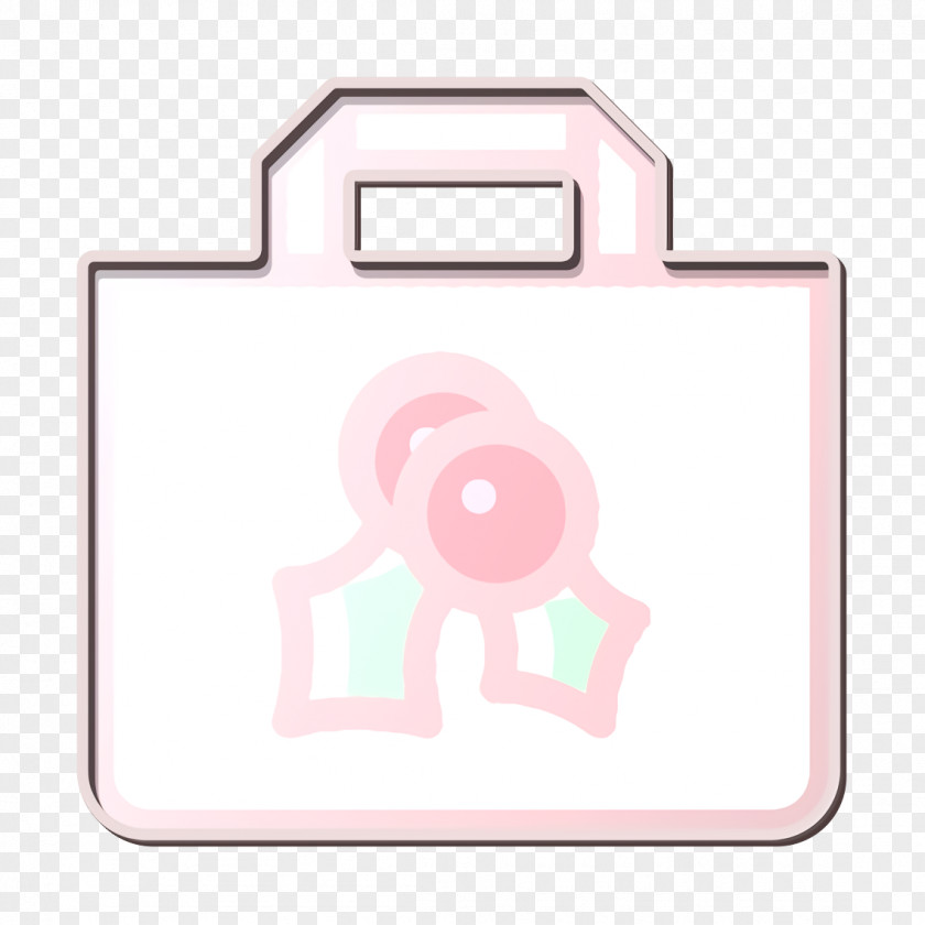 Sticker Material Property Bag Icon Christmas Shopping PNG