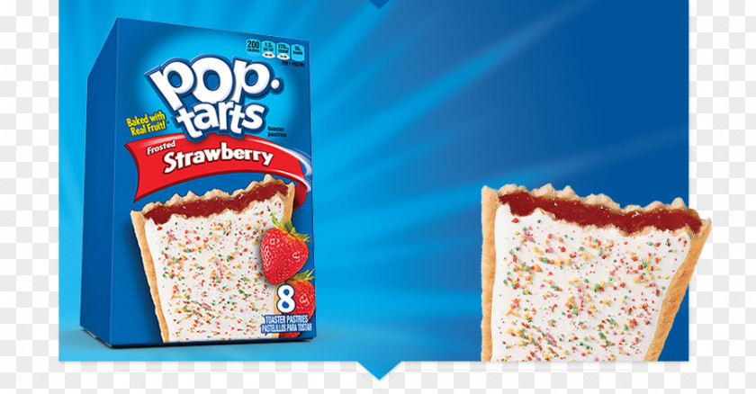 Strawberry Kellogg's Pop-Tarts Frosted Brown Sugar Cinnamon Toaster Pastries Frosting & Icing Pastry Strudel PNG
