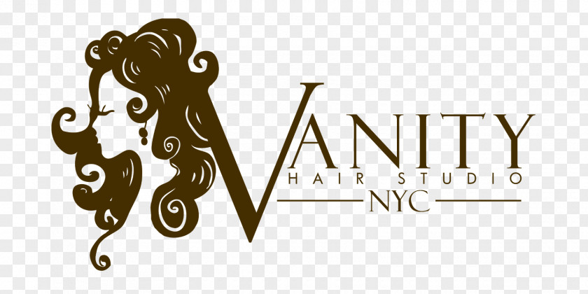 Vanity Hair Studio NYC Graphic Design Logo Silhouette PNG