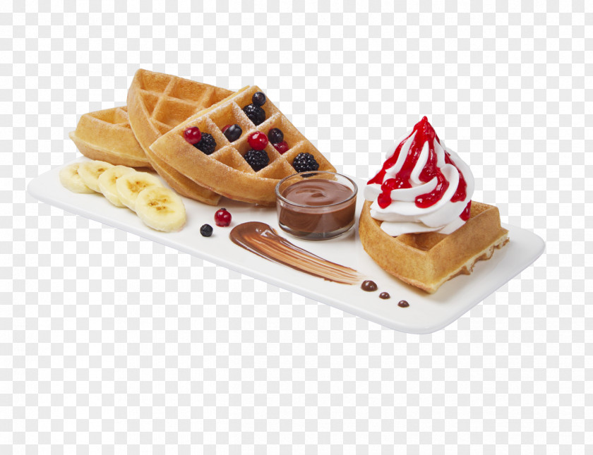 Waffle Belgian Breakfast Ice Cream PNG