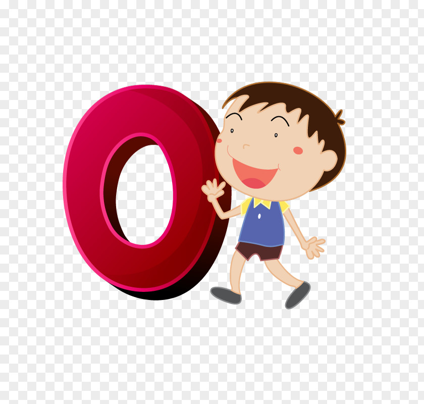 Cartoon Numbers And Kids Child Drawing Illustration PNG