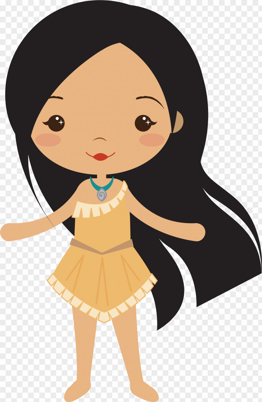 Cartoon Princess Webdesign Pocahontas Clip Art Disney Openclipart PNG