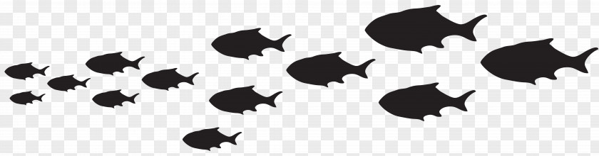 Boat Fish Shoaling And Schooling Silhouette Clip Art PNG