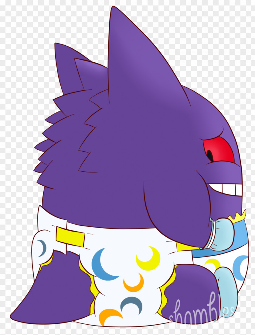 Cat Gengar Pokémon Diaper Infant PNG