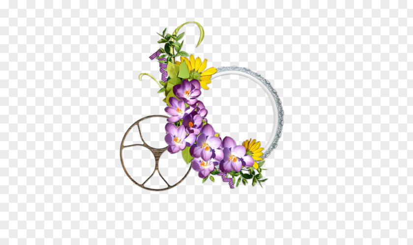Flower Floral Design Purple PNG