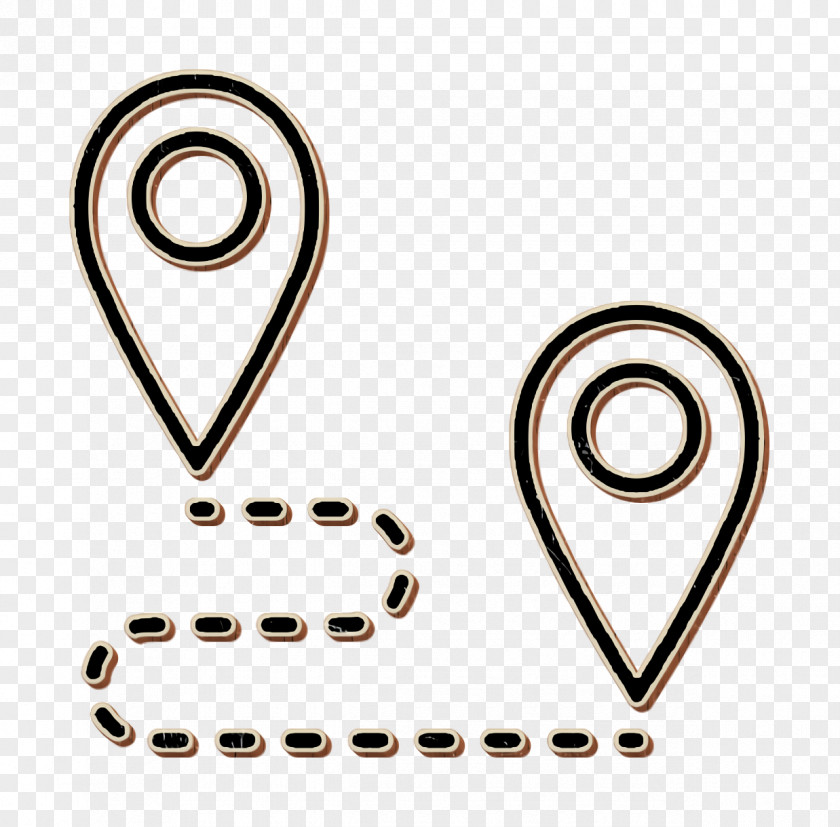 Route Icon Pins And Locations Start PNG