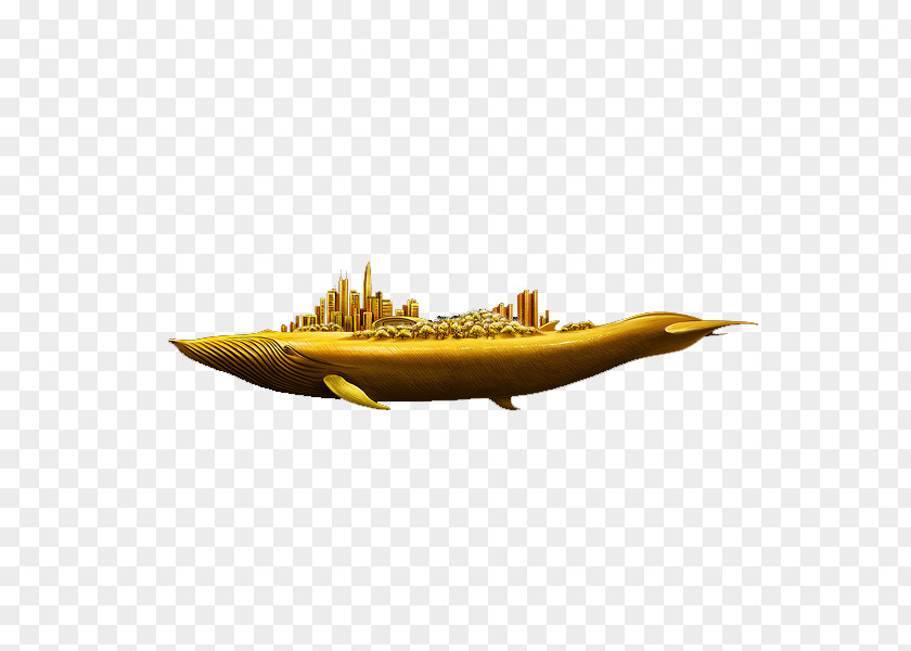 A Golden Fish Back City Carassius Auratus Gold PNG