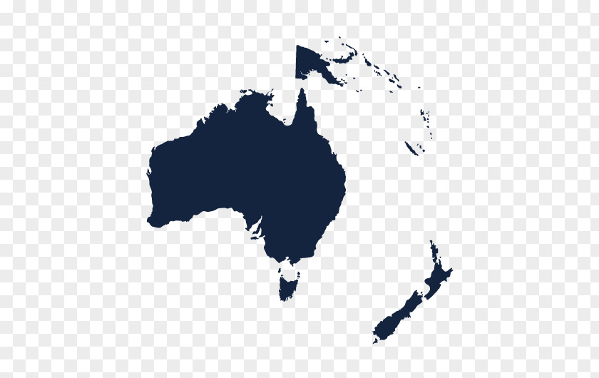 Oceania Australia World Map PNG