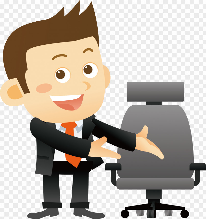 Polite Salesman Money Web Development Cartoon PNG