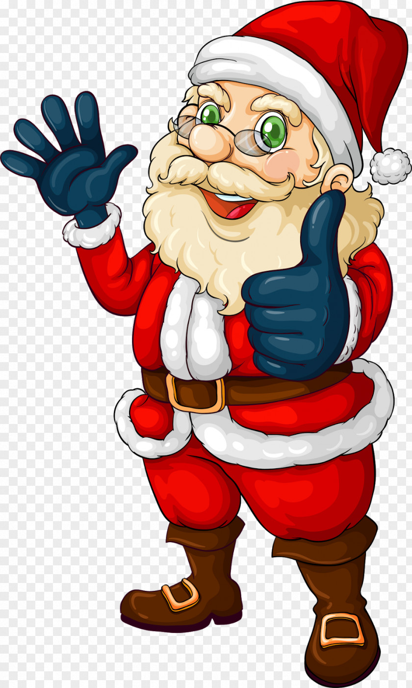 Santa Claus Rudolph Christmas Clip Art PNG