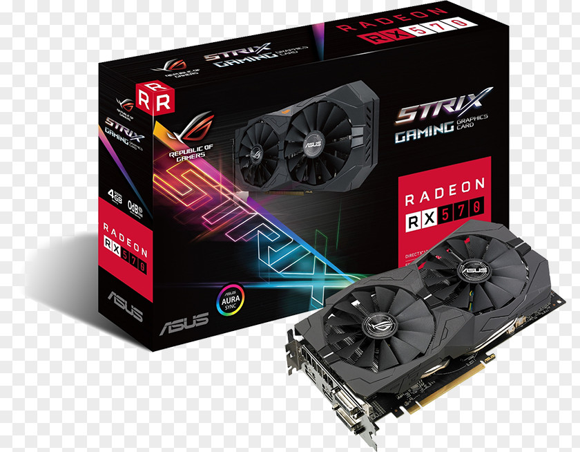 Amd Radeon 500 Series Graphics Cards & Video Adapters AMD GDDR5 SDRAM Republic Of Gamers PNG