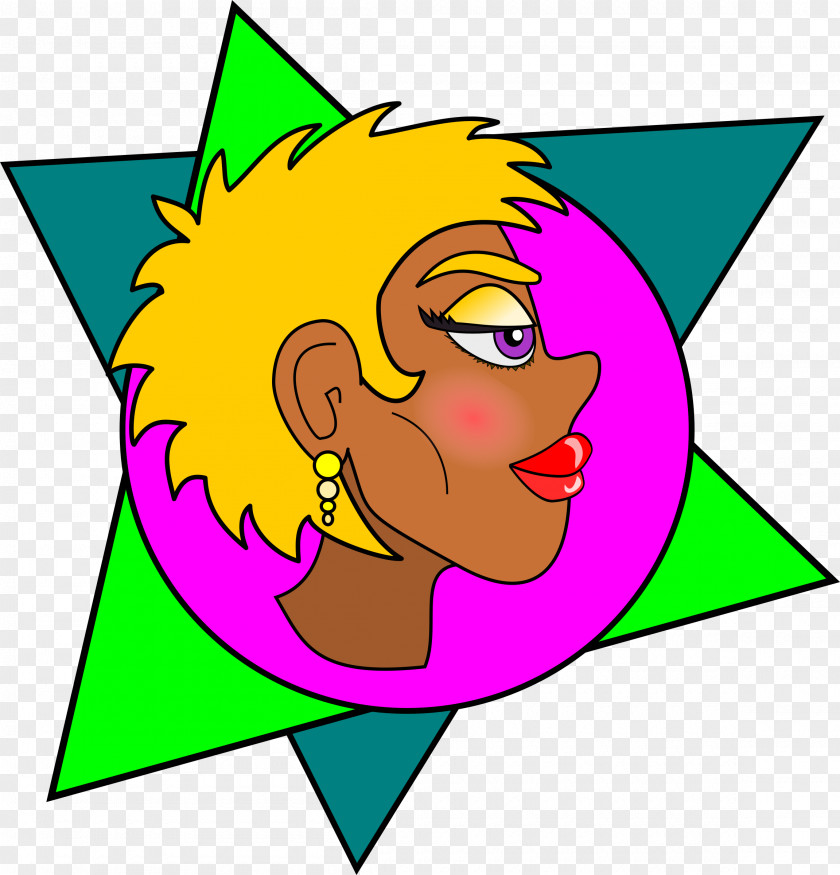 Blonde Cartoon Clip Art Women Vector Graphics Openclipart PNG