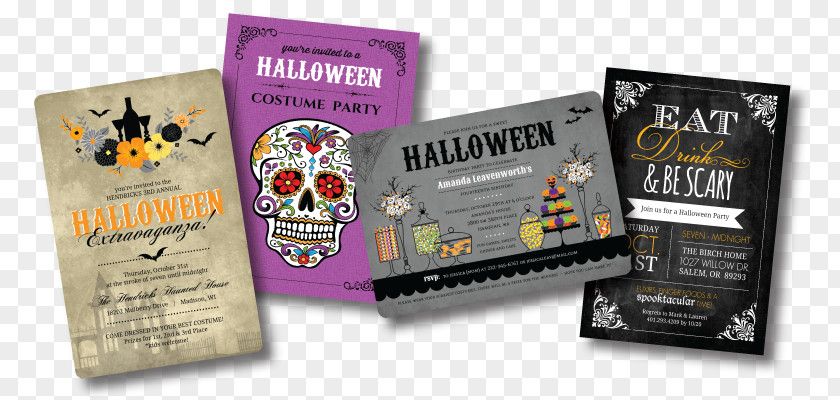 Halloween Invitation Wedding Party Birthday PNG