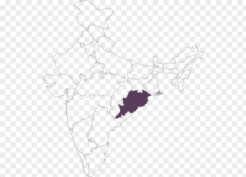 Map Odisha States And Territories Of India Chhattisgarh Dadra Nagar Haveli Himachal Pradesh PNG
