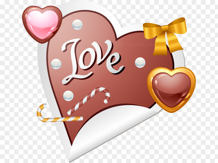 Valentine's Day Heart Gift Clip Art PNG