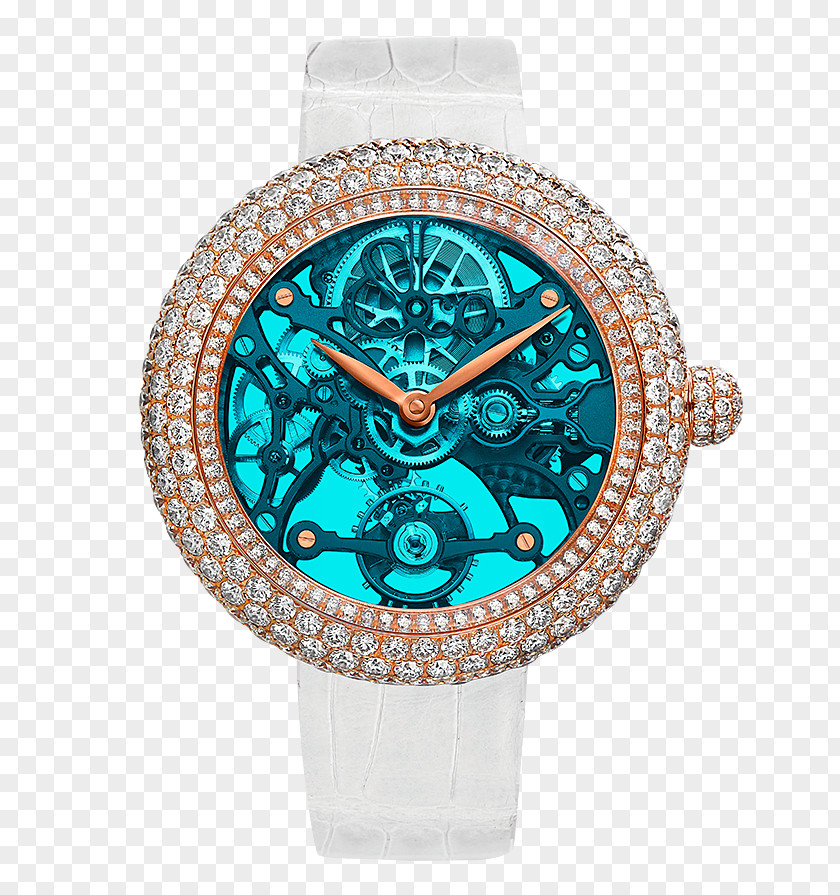 Watch Jacob & Co Skeleton Jewellery Clock PNG
