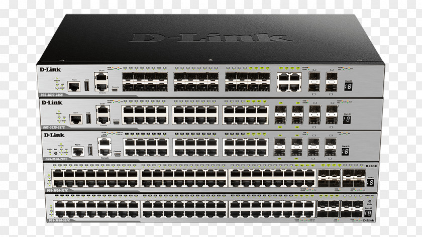 44 Port XStack Gigabit L3 Managed Switch Network Small Form-factor Pluggable Transceiver Power Over EthernetOthers D-Link PNG