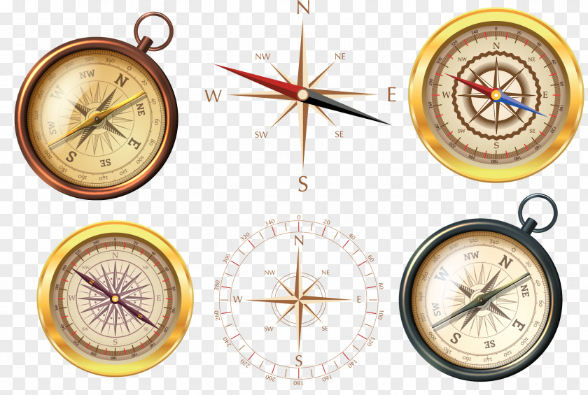 Medieval Nautical Compass Vector Material Middle Ages Navigation PNG