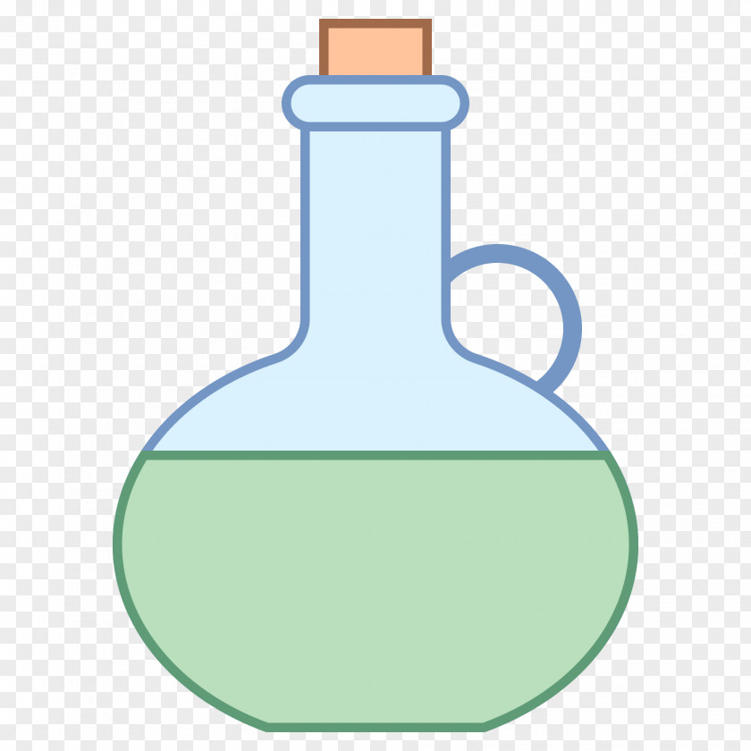 Olive Laboratory Flasks Bottle PNG