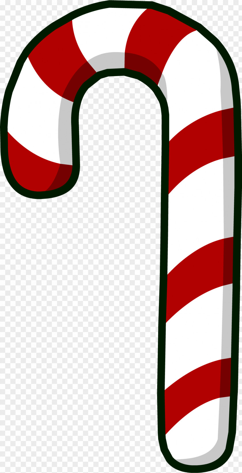 Pepermint Candy Cane Stick Christmas Clip Art PNG