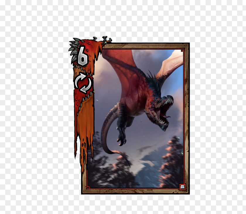 Dragon Gwent: The Witcher Card Game 3: Wild Hunt Wyvern Legendary Creature PNG
