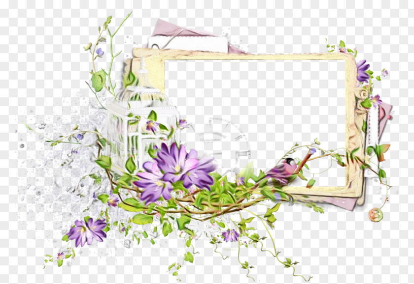 Floral Design Wildflower Love Background Frame PNG