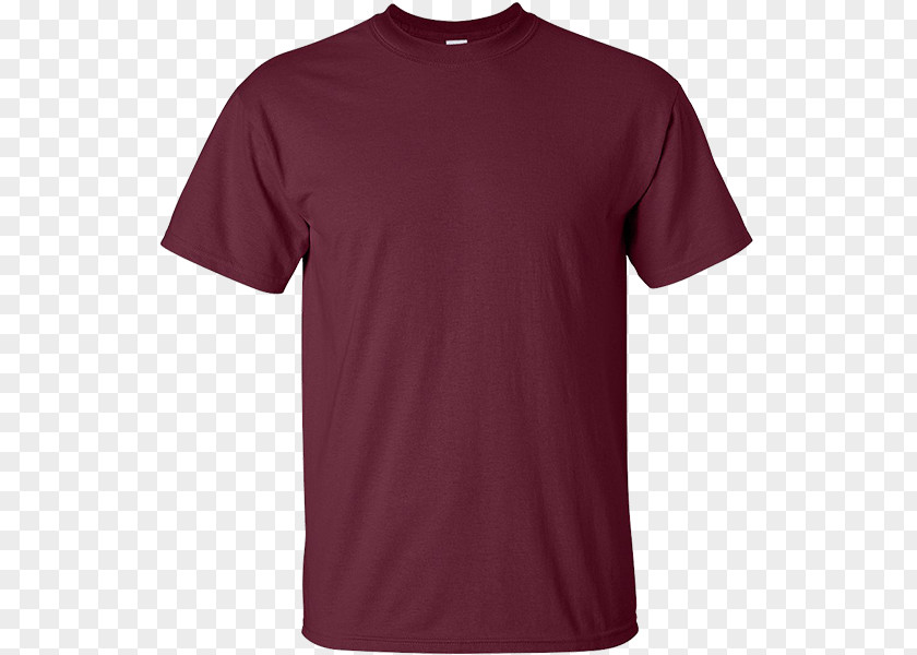 Maroon T-shirt Hoodie Gildan Activewear Clothing PNG