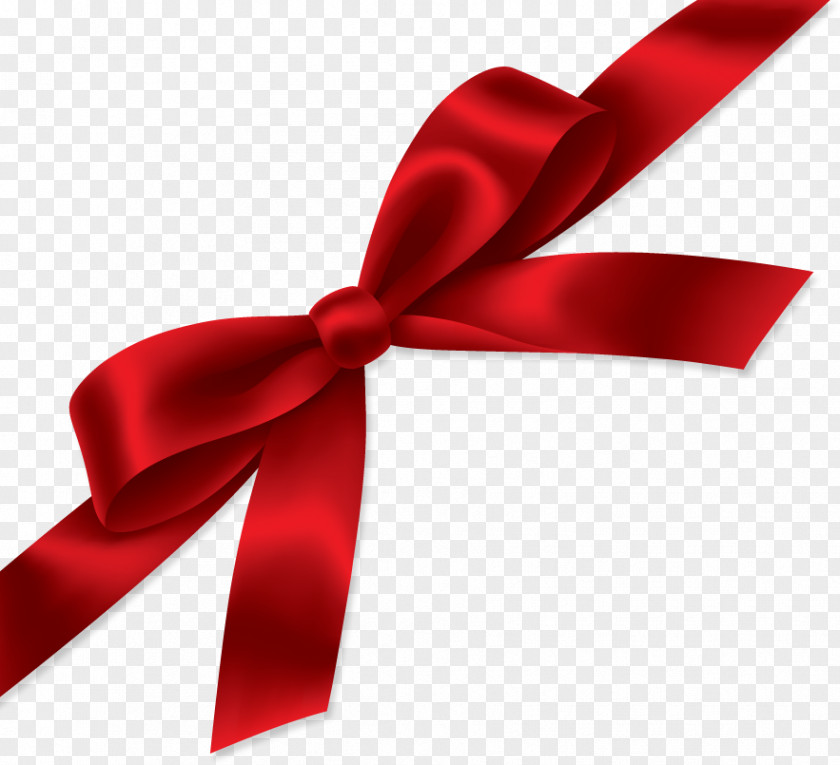 Red Ribbon Gift Clip Art PNG