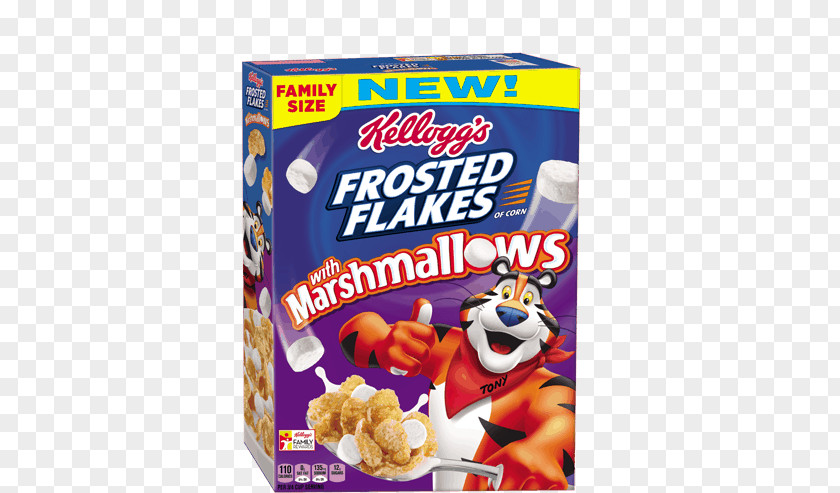 Frosted Flakes Breakfast Cereal Corn Kellogg's Marshmallow PNG