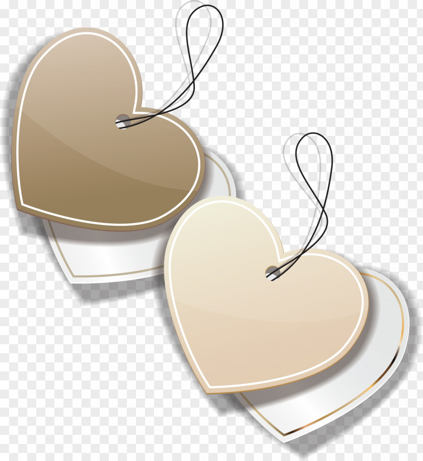 Heart-shaped Label PNG
