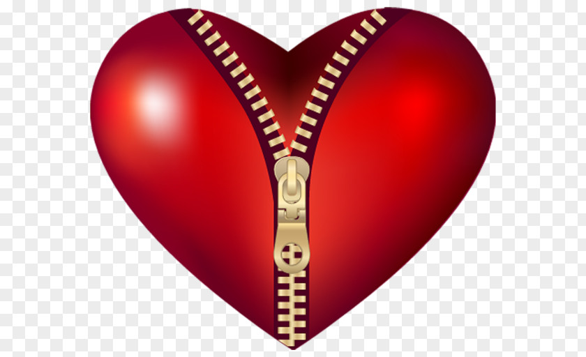 Heart Zip Clip Art PNG