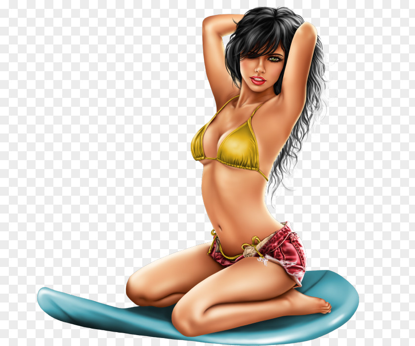 Woman Bikini Pin-up Girl PNG girl, woman clipart PNG