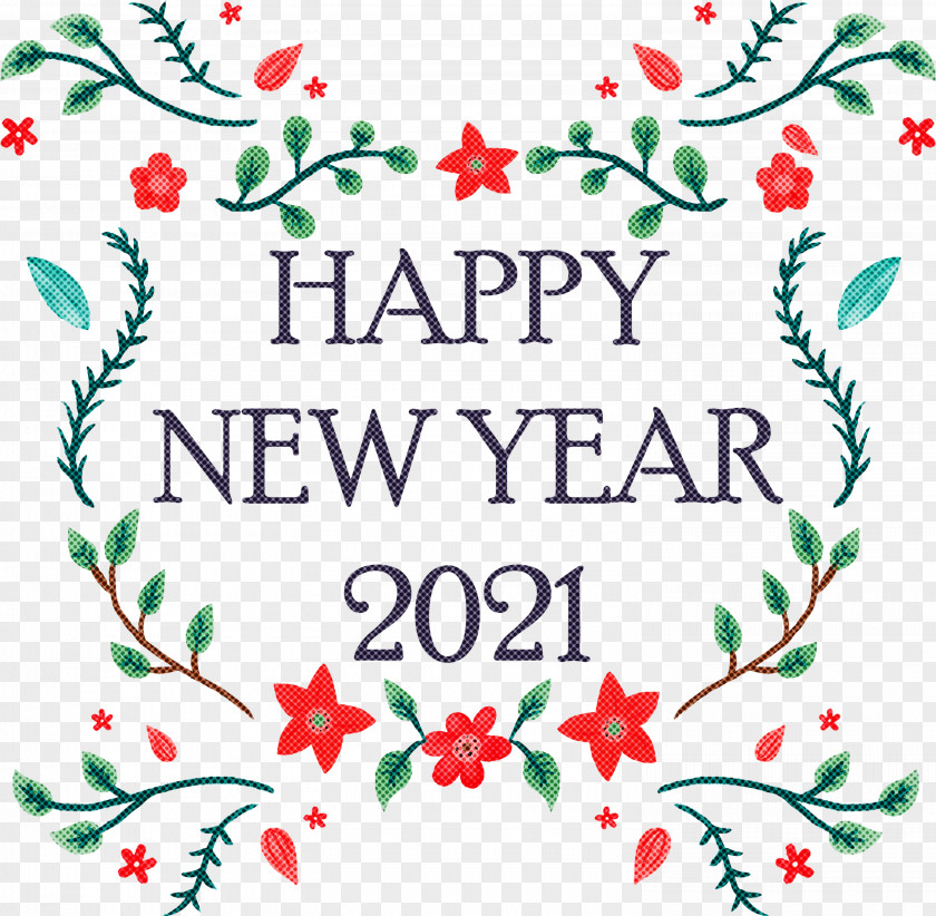 2021 Happy New Year PNG