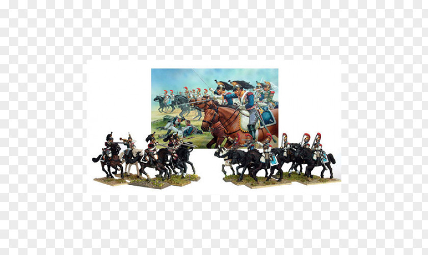 British Army Ranks Napoleonic Wars Heavy Cavalry Cuirassier Miniature Figure PNG