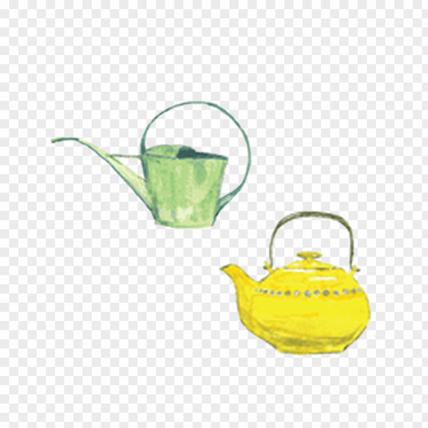 Free Kettle Pull Creative Painting Mosquito Teapot PNG