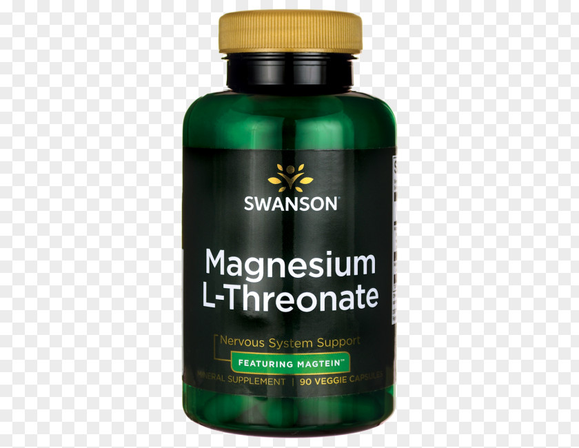 Health Dietary Supplement Magnesium L-threonate Swanson Products Threonic Acid PNG