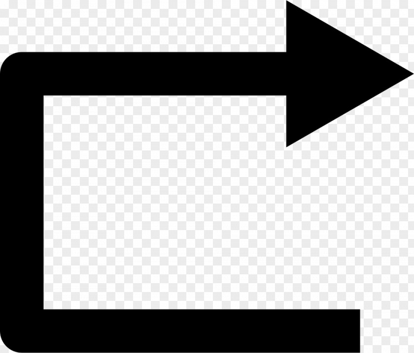 Straight Arrow Right Angle PNG