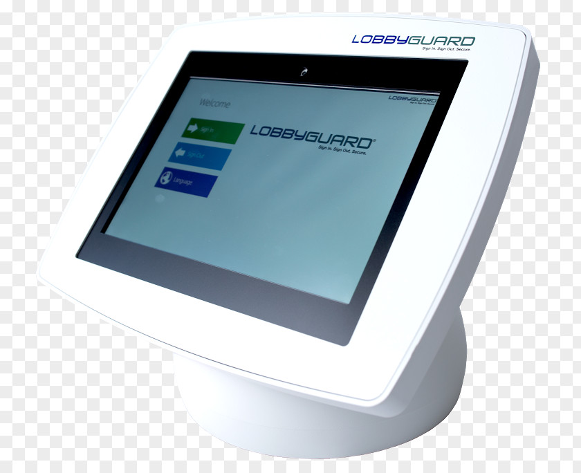 Broad Left Front LobbyGuard Solutions, LLC Kiosk Automation Service IPad PNG