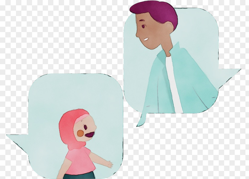 Character Cartoon Paper Headgear Turquoise PNG