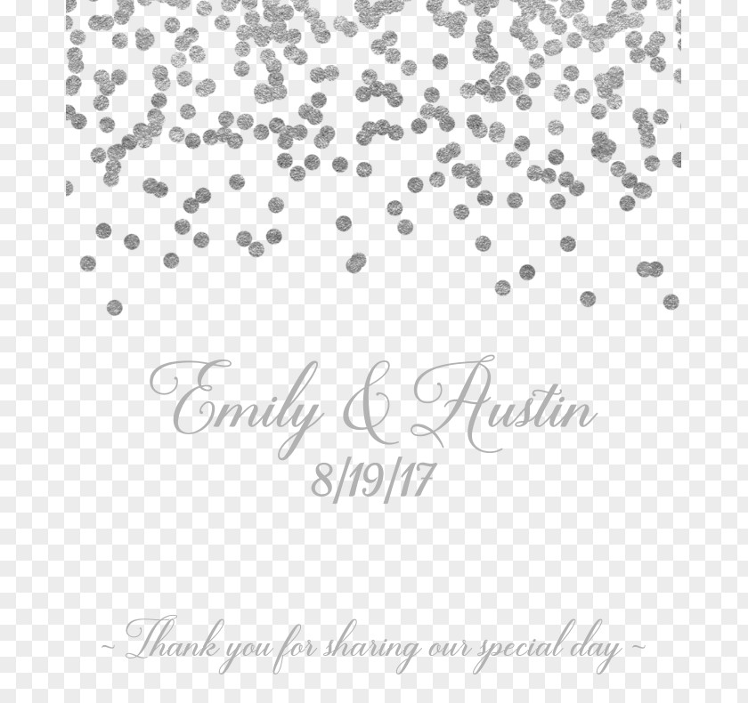 Confetti Bridal Shower Party Silver Game PNG