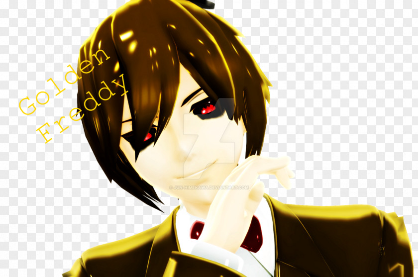 Golden Kiss Five Nights At Freddy's 4 Animatronics Pizzaria Cosplay PNG