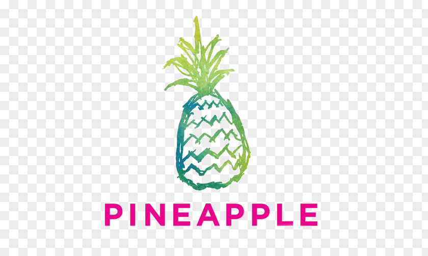 Hand-painted Pineapple Big Logo Illustration PNG