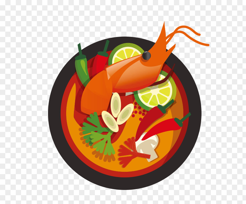 Lobster Pepper Fast Food Illustration PNG